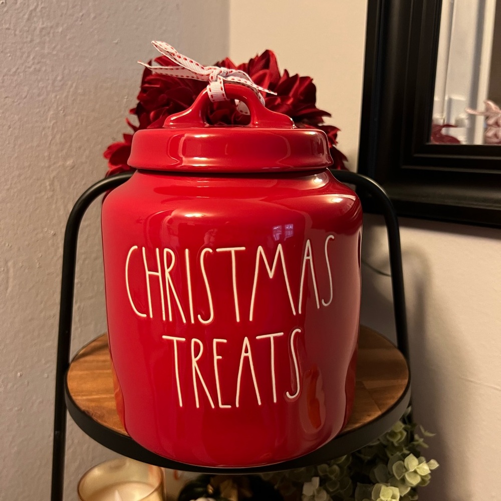 Rae Dunn Christmas Treats Canister New